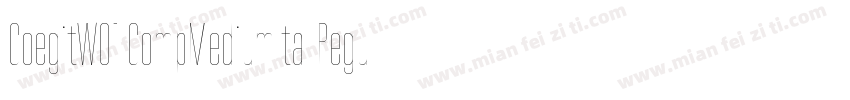 CoegitW01 CompMediumItal Regular字体转换